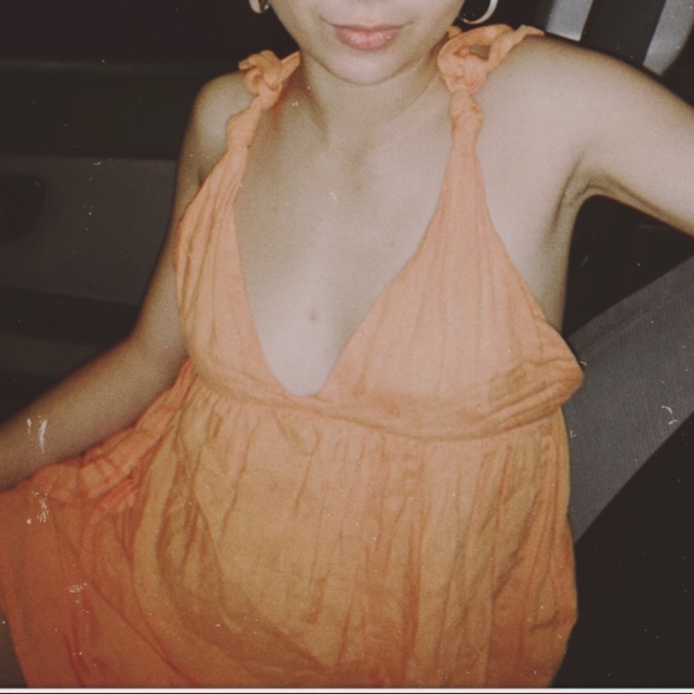 Orange dress